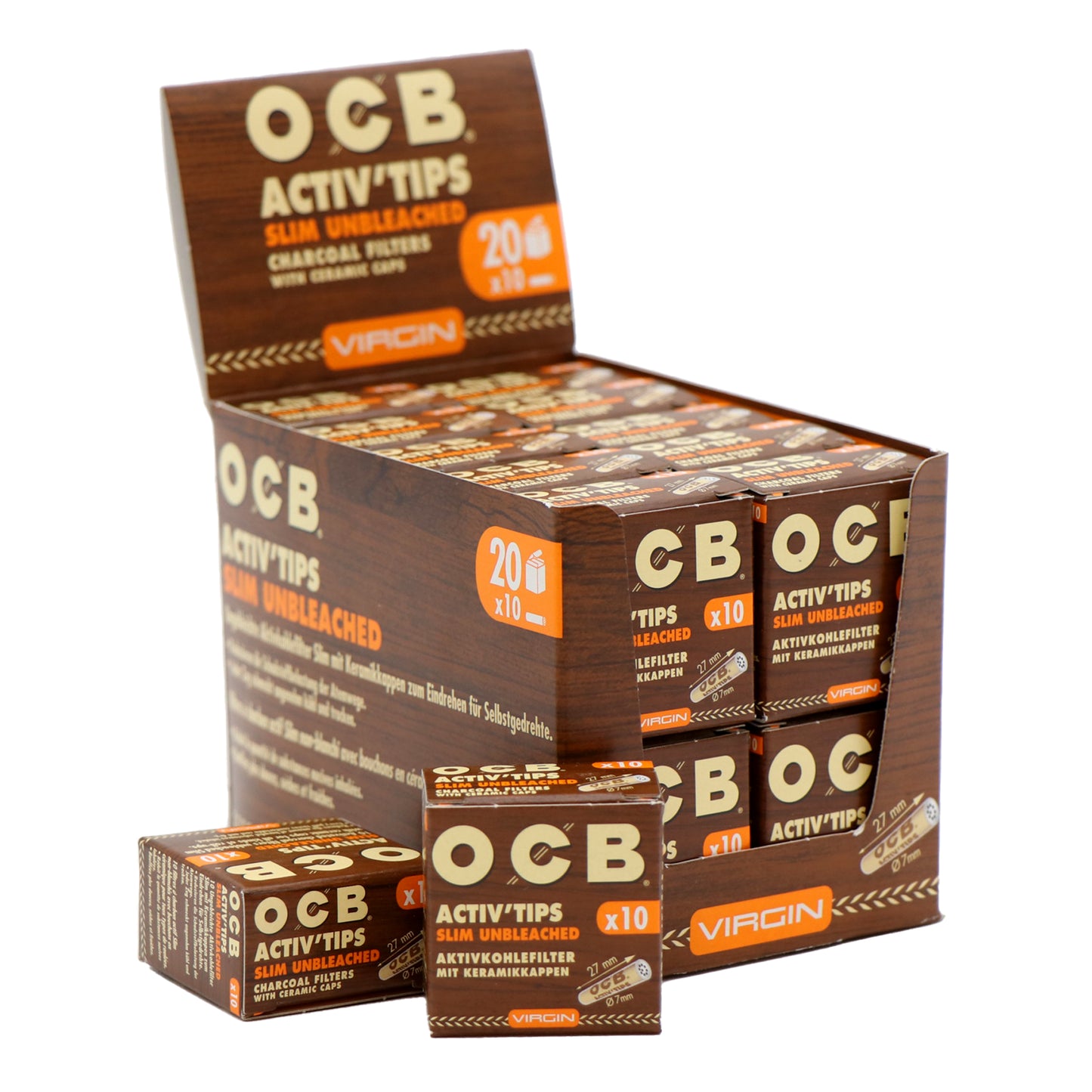Embouts OCB Activetips Slim non blanchis