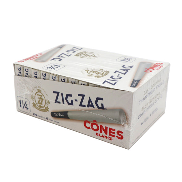 Zig Zag White 1 1/4 Pre Rolled Cones