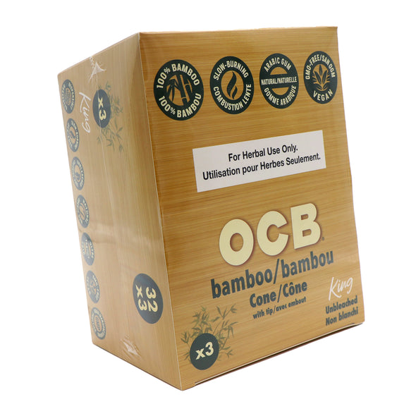OCB KS Bamboo cones 3/pk