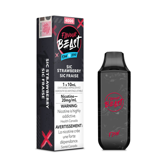Flavour Beast Flow Disposables - Sic Strawberry Iced