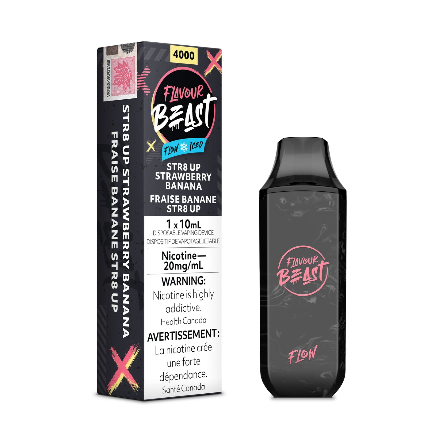 Flavour Beast Flow Disposables - Str8 Up Strawberry Banana