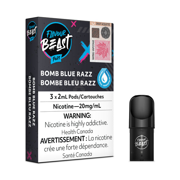 Flavour Beast Pod Packs - Bomb Blue Razz