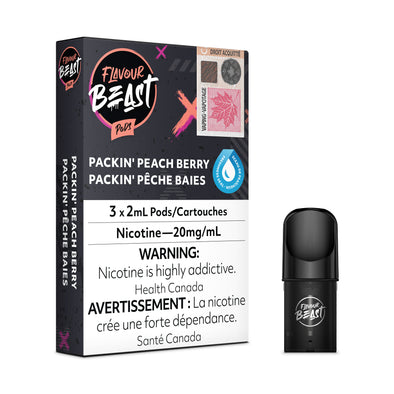 Packs de dosettes Flavour Beast - Pop'n Peach Berry
