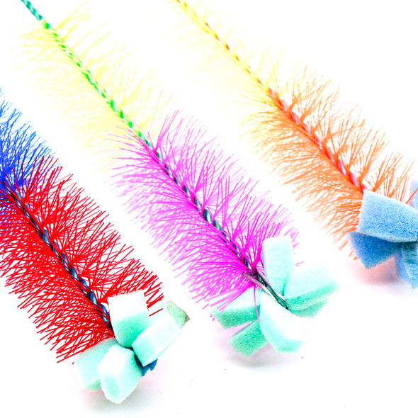 14" Water Pipe Brush - Bright Multi-Colour Assorted