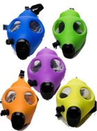 Silicone Gas Mask with Acrylic Tube