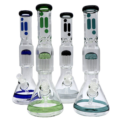 16" Infyniti Brand Water Pipe with Tree Perk, Ice Catcher