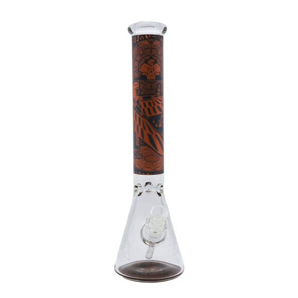 14" Egyptian themed Water Pipe with Beaker Base
