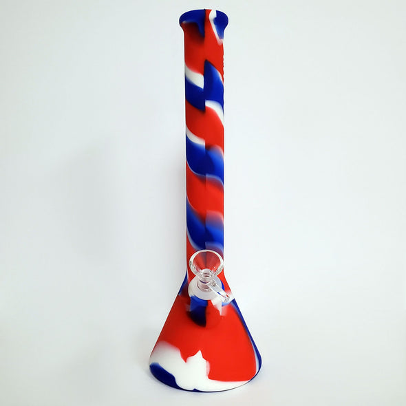 Silicone Water Pipe with Beaker Base