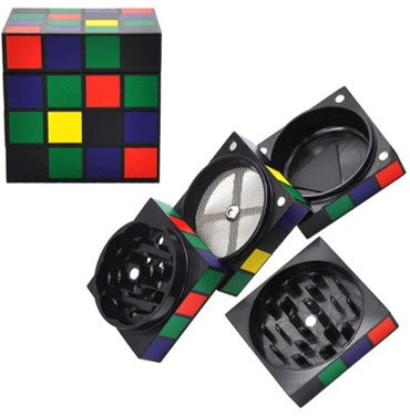 Color Cube Design Aluminum Grinder - Infyniti Scales