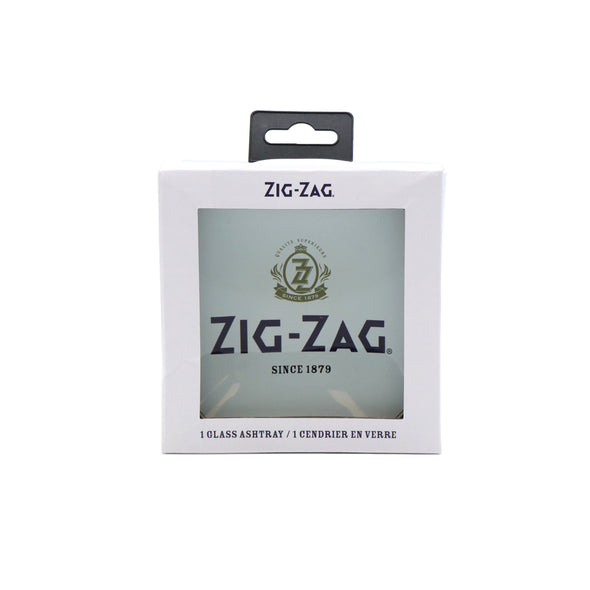 Zig-Zag Glass Ashtray - Classic medallion