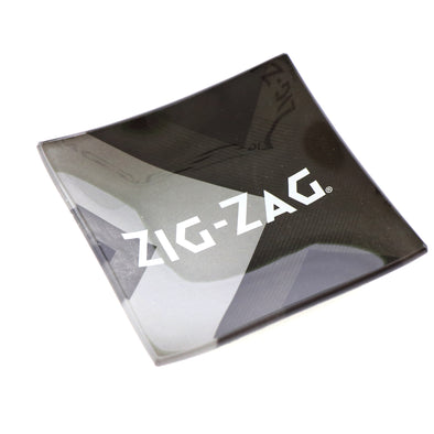 Zig-Zag Glass Ashtray - Black