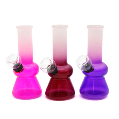 ***5" Frosted Mini Water Pipe Triangle Base