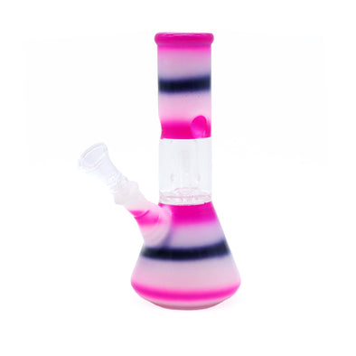 8" Colour Stripe Water Pipe with Ice Catcher and Splashguard
