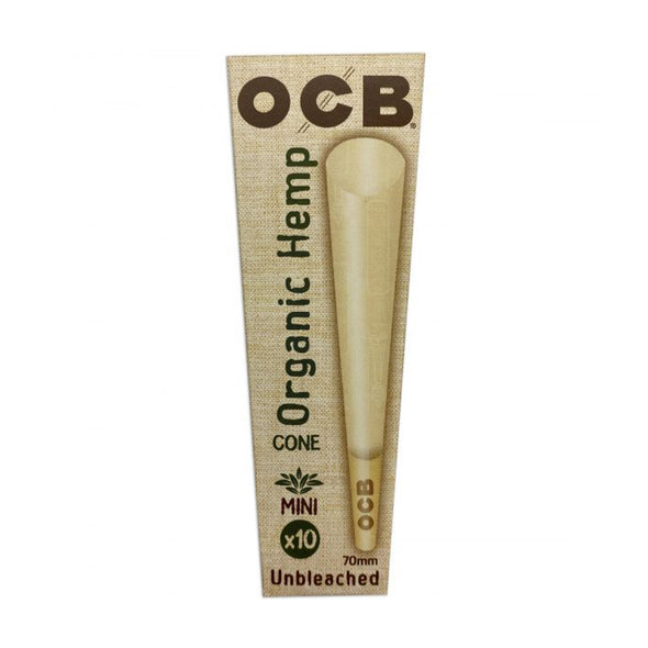 OCB Unbleached Organic Hemp Mini 70mm Cones