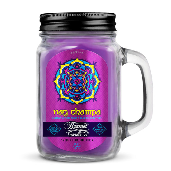 Beamer Candle Co. 7oz & 12oz Glass Mason Jar - Nag Champa