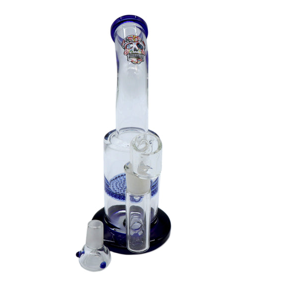 10" Stemless Rig with Honeycomb perc Bowl and Banger