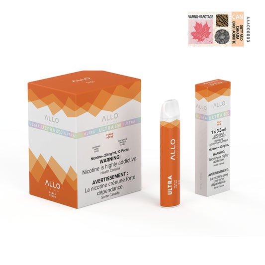 Allo Ultra 800 Disposable - Peach