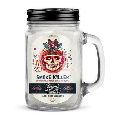 Beamer Candle Co. 12oz & 4oz Glass Mason Jars - Smoke Killer