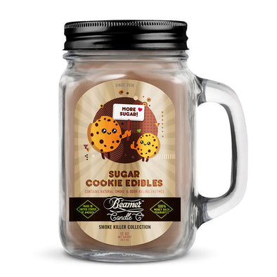 Beamer Candle Co. 12oz Glass Mason Jar - Sugar Cookie Edibles
