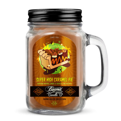 Beamer Candle Co. 12oz Glass Mason Jar - Super High Caramel Pie