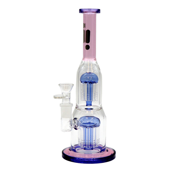 13" Water Pipe Two Perk, Stemless