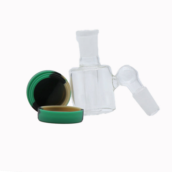 2.5" Silicone Dab Puck and Reclaim Ash Catcher