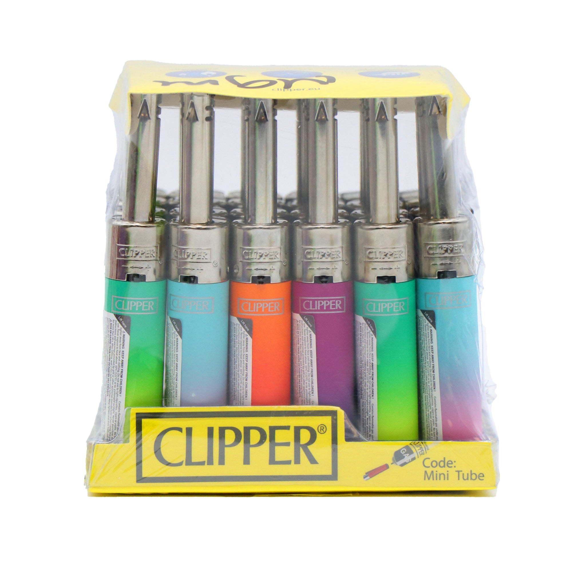 Encendedor Clipper Minitube Recargable Colección Gradient