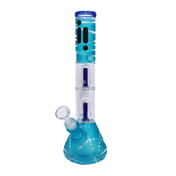 14" Infyniti Brand Water Pipe with Double Splashguard and Ice Catcher