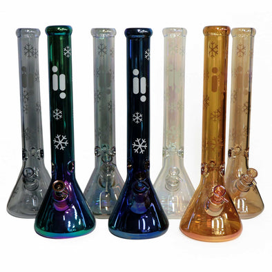 18" Water Pipe with Beaker Base