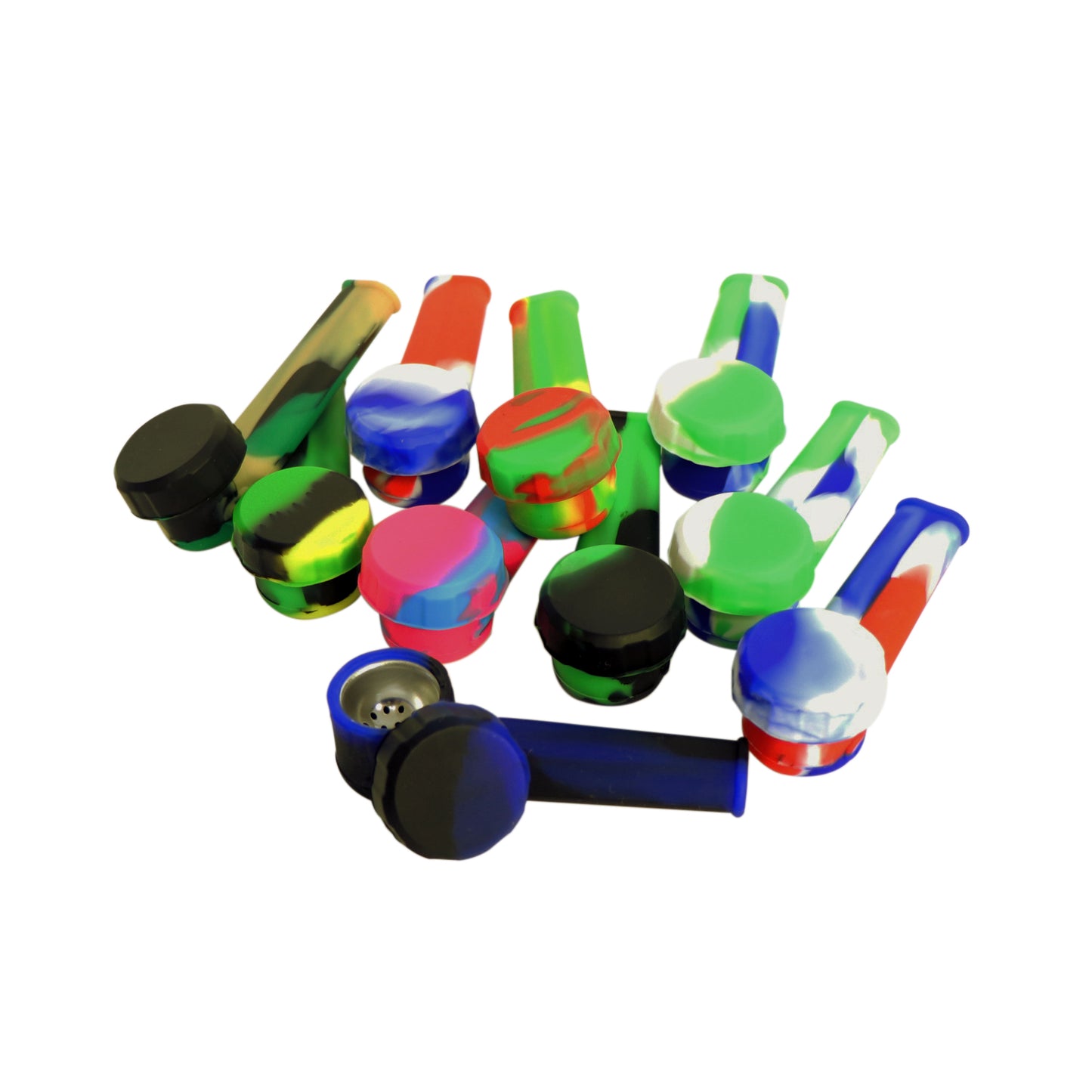 Tuyau à main en silicone avec écran métallique