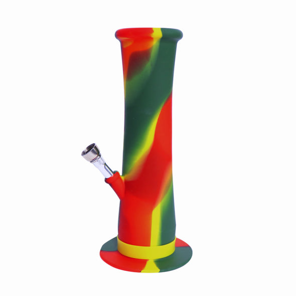 8.5" Silicone Water Pipe Fluted Shape