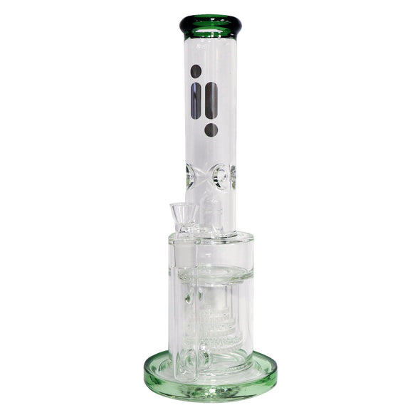 15" Water Pipe with Multiple Percs, Ice Catcher and stemless