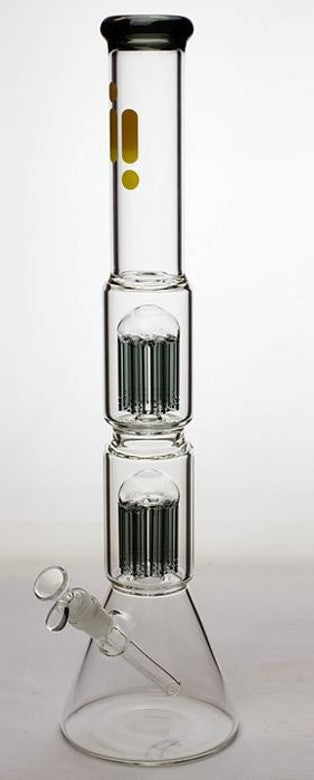 20" Infyniti Brand Water Pipe with Double Tree Perc and Ice catcher