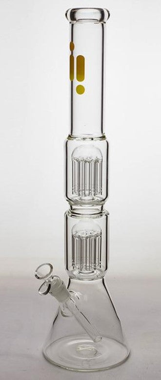 20" Infyniti Brand Water Pipe with Double Tree Perc and Ice catcher