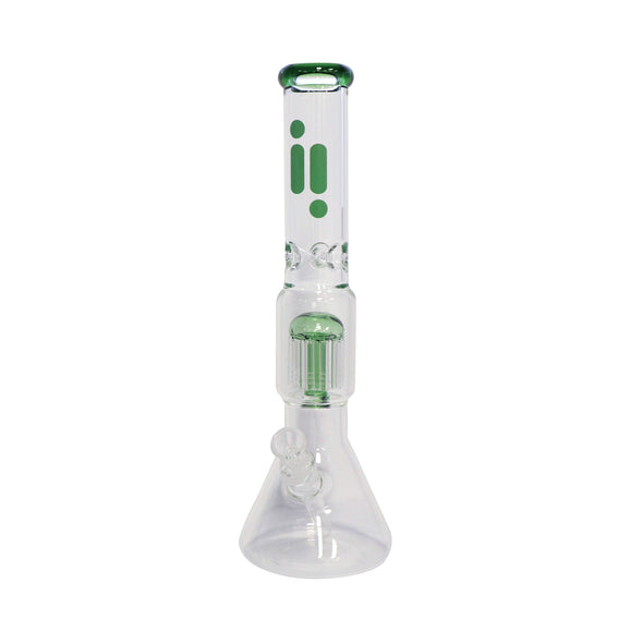 16" Infyniti Brand Water Pipe with Ice Catcher, Beaker Base, and tree perc