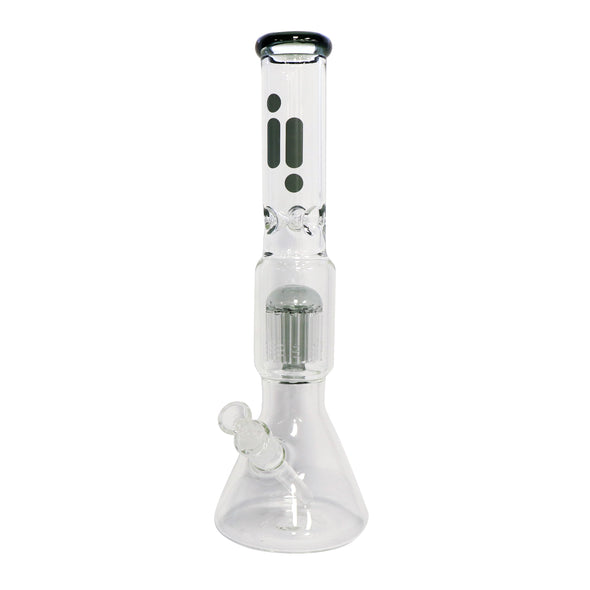 16" Infyniti Brand Water Pipe with Ice Catcher, Beaker Base, and tree perc