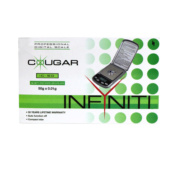 Cougar Digital Pocket Scale, 50g x 0.01g - Infyniti Scales
