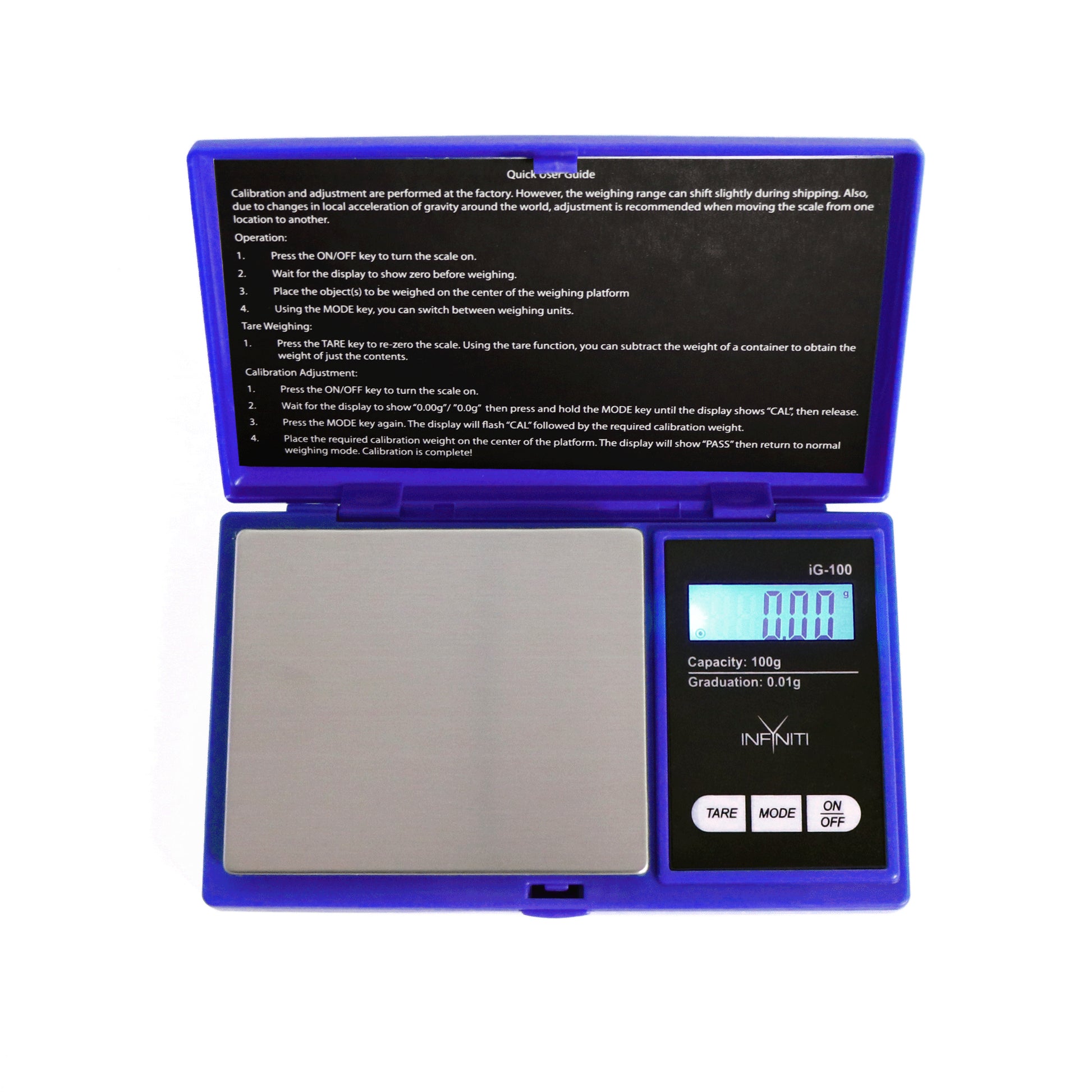 G-Force Digital Pocket Scale, 100g x 0.01g - Infyniti Scales