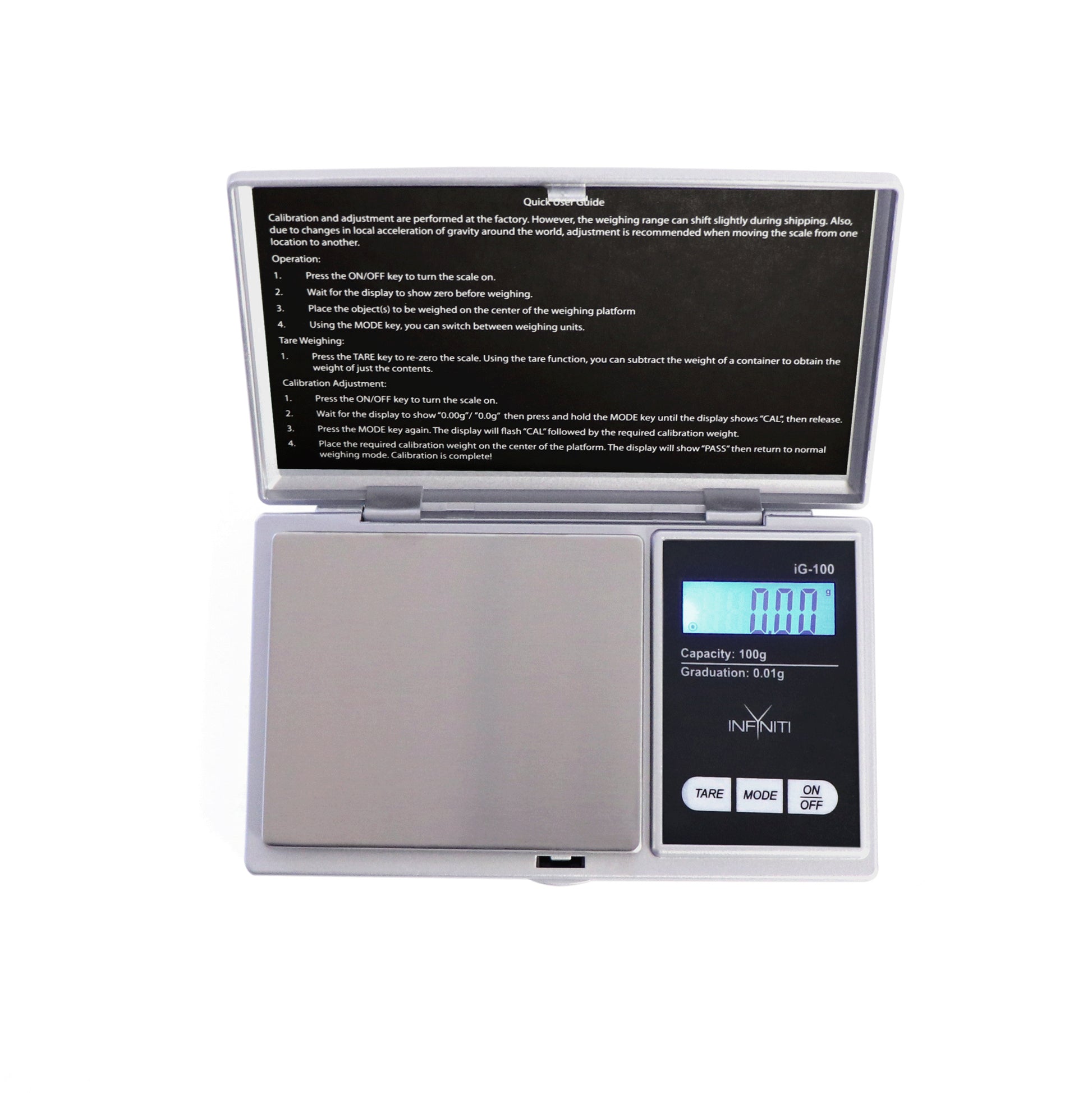 G-Force Digital Pocket Scale, 100g x 0.01g - Infyniti Scales