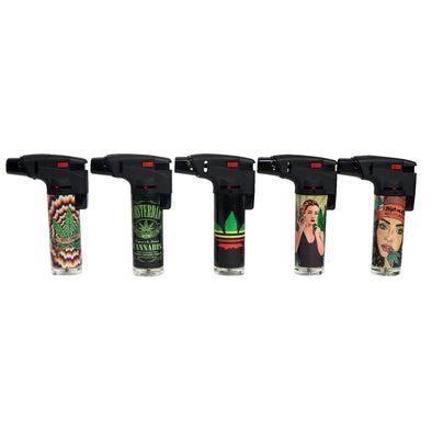 Dual Flame Soul Brand-Girls with Leaves Print Torches