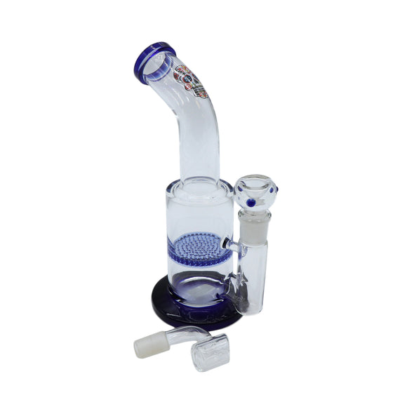 10" Stemless Rig with Honeycomb perc Bowl and Banger