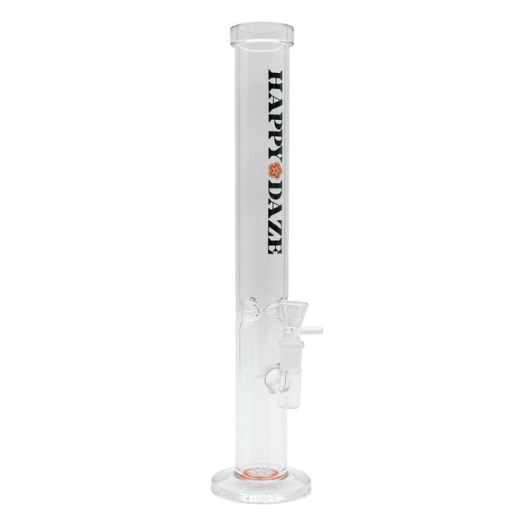 16" Happy Daze Straight Tube Water Pipe Stemless with Ice Catcher