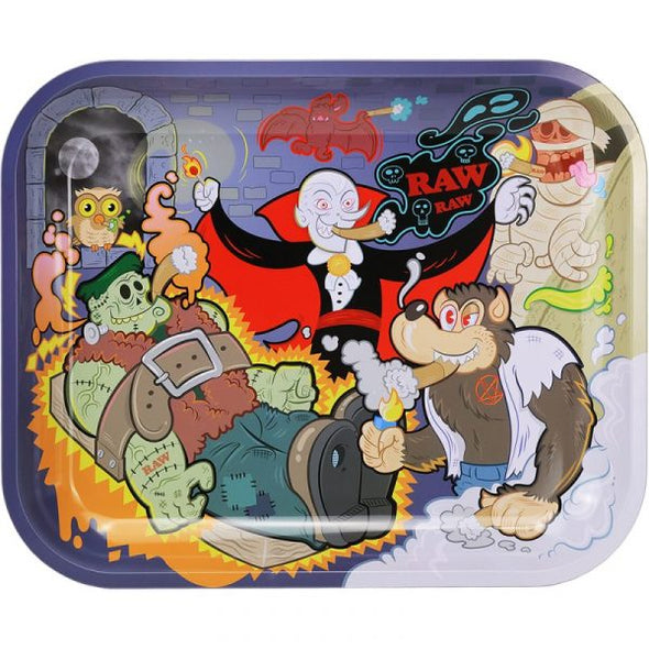 Raw Metal Rolling Tray - Monster Sech
