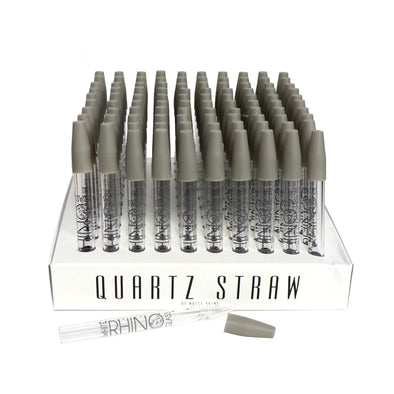 White Rhino Quartz Glass Straws